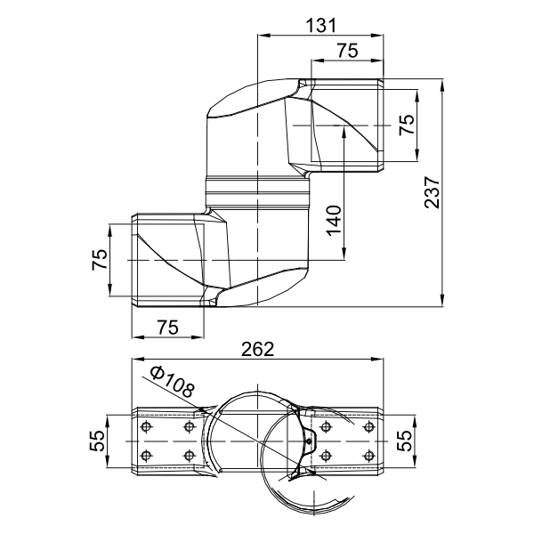 中間連接件 55-75-130-00